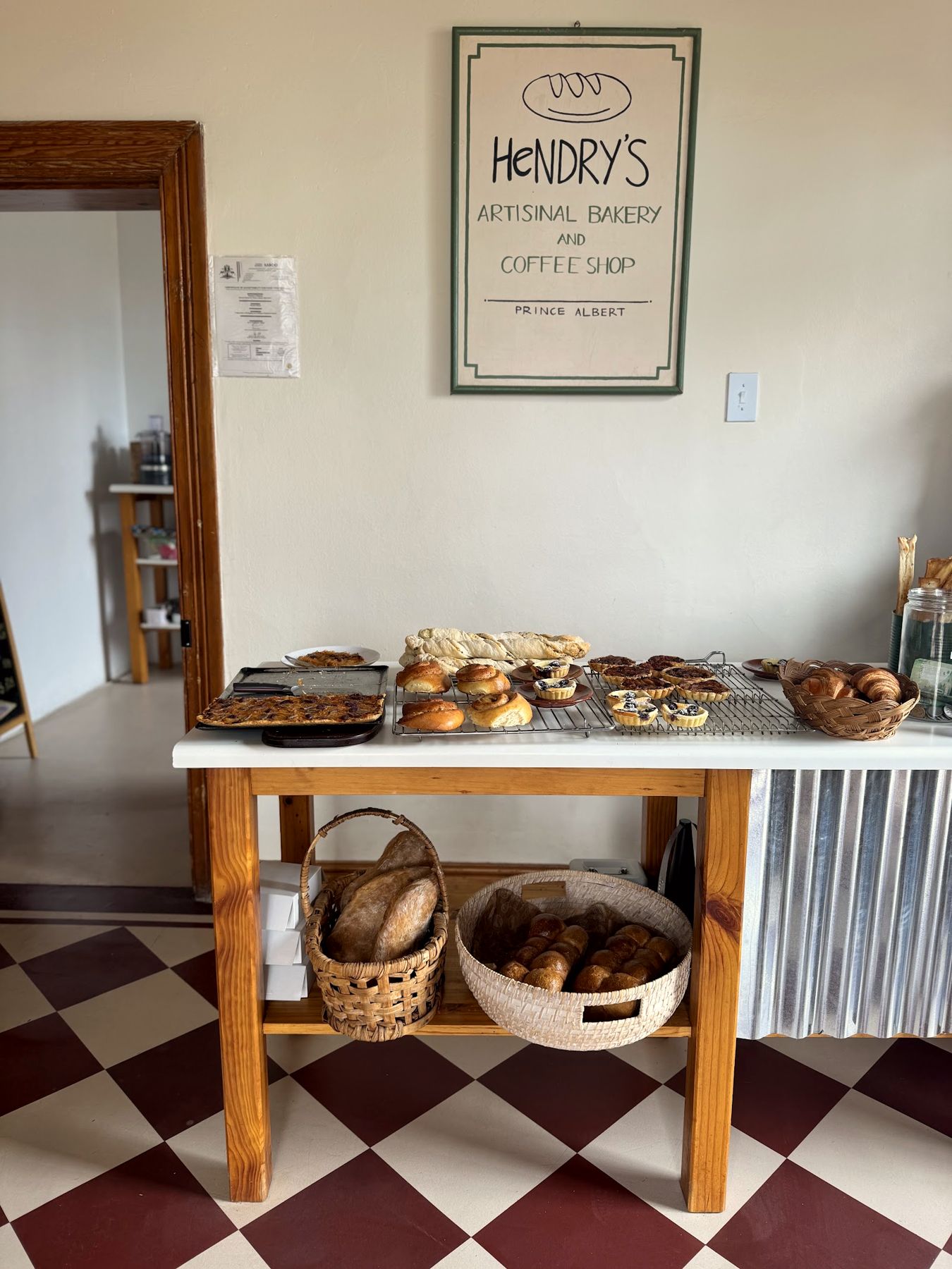 Inside the bakery